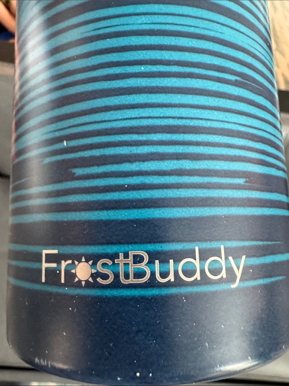 FrostBuddy SportsBuddy Steel Water Bottle - Palm Tree design - paracord - 24 oz - Picture 2 of 3